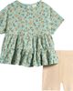 NEXT NEXT Floral Peplum Top & Cycle Shorts Set - 1