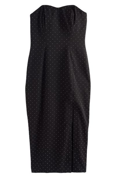 NEXT NEXT Hotfix Diamanté Strapless Midi Dress