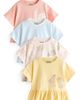 NEXT NEXT Kids' 4-Pack Frill Hem T-Shirts - 1