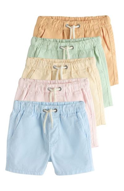 NEXT NEXT Kids' Assorted 5-Pack Cotton Drawstring Shorts