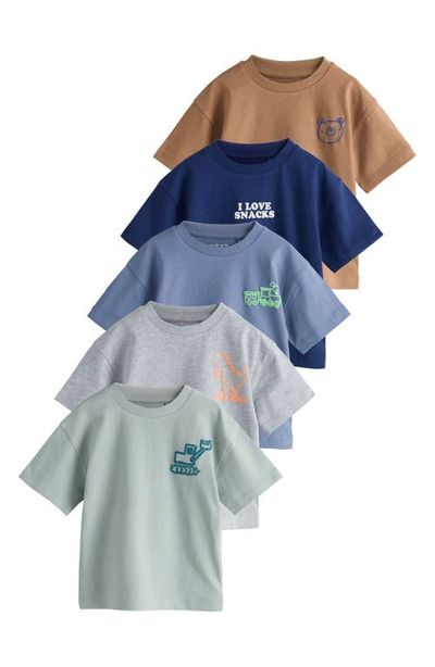 NEXT NEXT Kids' Assorted 5-Pack Cotton T-Shirts