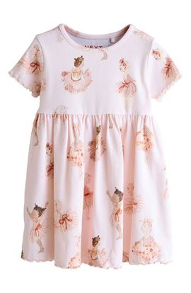 NEXT NEXT Kids' Ballerina Print Rib Dress