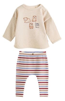 NEXT NEXT Kids' Bear Graphic Top & Leggings Set