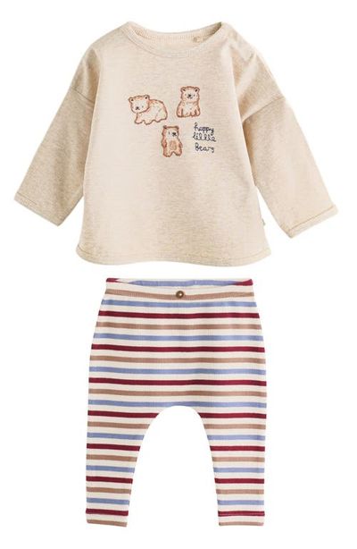 NEXT NEXT Kids' Bear Graphic Top & Leggings Set