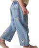 NEXT NEXT Kids' Bee Embroidered Wide Leg Jeans - 4