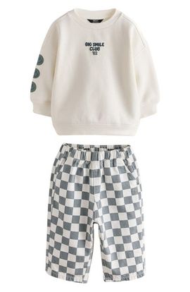 NEXT NEXT Kids' Big Smile Club Sweatshirt & Pants Set