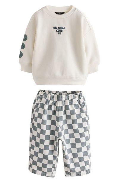 NEXT NEXT Kids' Big Smile Club Sweatshirt & Pants Set