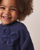 NEXT NEXT Kids' Bow Appliqué Mixed Media Dress - 4