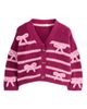NEXT NEXT Kids' Bow Detail Stripe Cardigan - 1