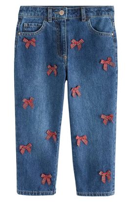 NEXT NEXT Kids' Bow Mom Jeans
