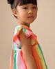 NEXT NEXT Kids' Bright Rainbow Ruffle Cotton Dress - 5
