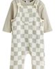 NEXT NEXT Kids' Checkerboard Dungaree & Bodysuit Set - 1