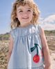 NEXT NEXT Kids' Cherry Appliqué Sleeveless Denim Top & Shorts Set - 2