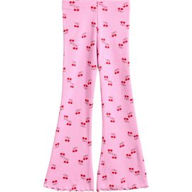 NEXT NEXT Kids' Cherry Print Rib Flare Leggings