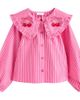 NEXT NEXT Kids' Cherry Ruffle Collar Cotton Top - 1