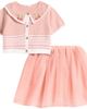 NEXT NEXT Kids' Collared Top & Mesh Skirt - 1