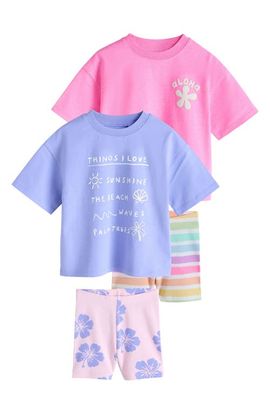 NEXT NEXT Kids' Cotton T-Shirts & Shorts Assorted 4-Pack