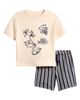 NEXT NEXT Kids' Côte d'Azur Cotton T-Shirt & Shorts Set - 1