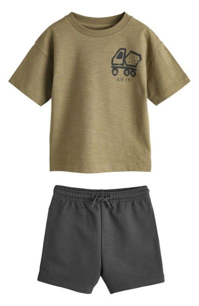 NEXT NEXT Kids' Digger Graphic T-Shirt & Shorts Set
