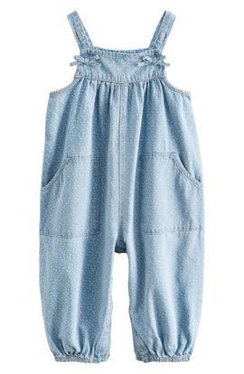 NEXT NEXT Kids' Ditsy Denim Jumpsuit