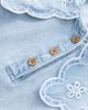 NEXT NEXT Kids' Embroidered Collar Denim Dress - 3