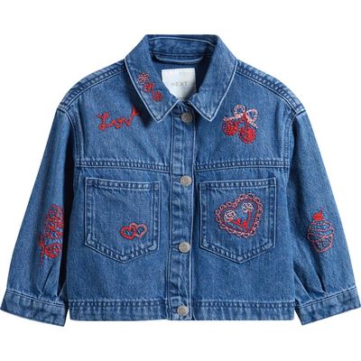 NEXT NEXT Kids' Embroidered Denim Jacket