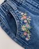 NEXT NEXT Kids' Embroidered Floral Denim Shorts - 3