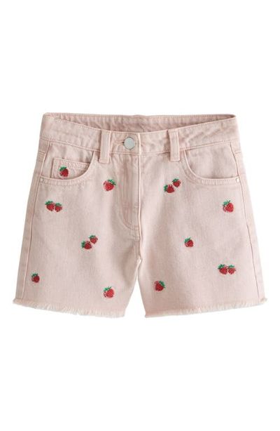 NEXT NEXT Kids' Embroidered Fruit Denim Shorts