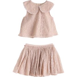 NEXT NEXT Kids' Embroidered Lace Top & Skirt Set
