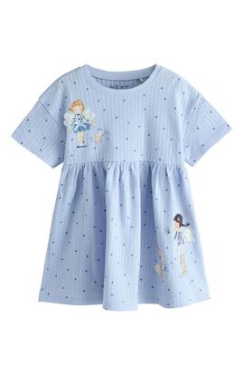 NEXT NEXT Kids' Fairy Print Rib Jersey Dress