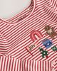 NEXT NEXT Kids' Festive Rib Long Sleeve Stretch Cotton Top - 2