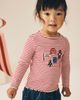 NEXT NEXT Kids' Festive Rib Long Sleeve Stretch Cotton Top - 5
