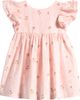 NEXT NEXT Kids' Floral Embroidered Flutter Sleeve Cotton Sundress - 1