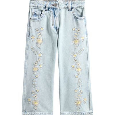 NEXT NEXT Kids' Floral Embroidered Jeans