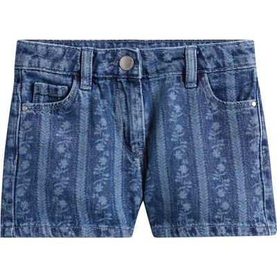 NEXT NEXT Kids' Floral Stripe Denim Shorts