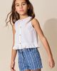 NEXT NEXT Kids' Floral Stripe Denim Shorts - 2