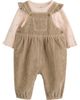 NEXT NEXT Kids' Frill Corduroy Dungaree & Bodysuit Set - 1