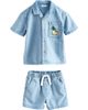 NEXT NEXT Kids' Graphic Denim Button-Up Top & Shorts Set - 1