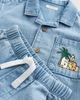 NEXT NEXT Kids' Graphic Denim Button-Up Top & Shorts Set - 3