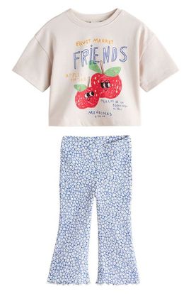 NEXT NEXT Kids' Graphic T-Shirt & Flare Leggings Set
