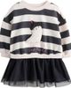 NEXT NEXT Kids' Halloween Appliqué Mixed Media Sweatshirt Dress - 1