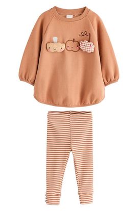NEXT NEXT Kids' Halloween Pumpkin Sweatshirt & Leggings Set
