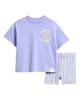 NEXT NEXT Kids' Hello Sun Cotton Graphic T-Shirt & Stripe Bike Shorts Set - 1