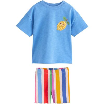 NEXT NEXT Kids' Lemon Appliqué Tee & Shorts Set
