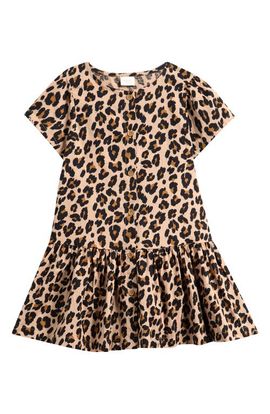 NEXT NEXT Kids' Leopard Print Cotton Dress