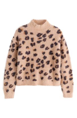 NEXT NEXT Kids' Leopard Print Knit Sweater