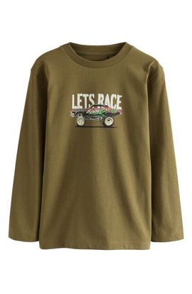 NEXT NEXT Kids' Let's Race Cotton Graphic T-Shirt