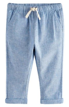 NEXT NEXT Kids' Linen & Cotton Chambray Drawstring Pants