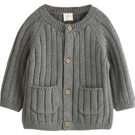 NEXT NEXT Kids' Little Man Organic Cotton Cardigan