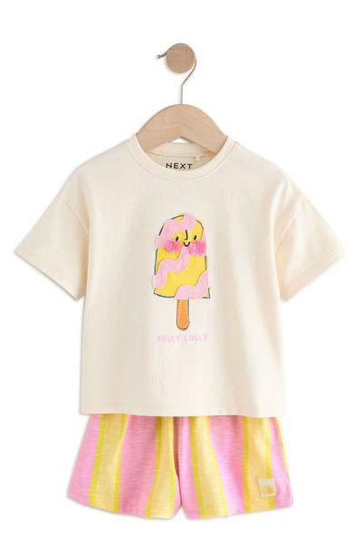 NEXT NEXT Kids' Lolly T-Shirt & Shorts Set